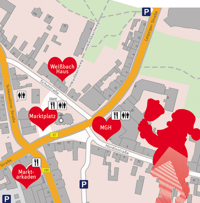 Weihnachtsmarkt Lageplan 2023